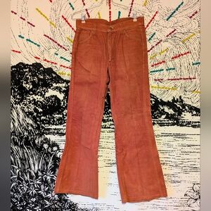 Vintage 70s Copper Flare Pants